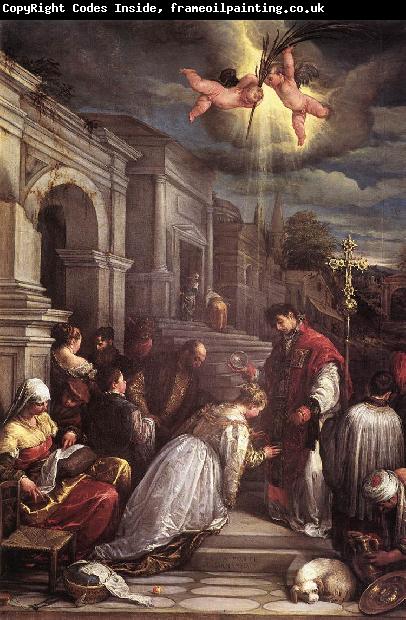 BASSANO, Jacopo St Valentine Baptizing St Lucilla  fgh